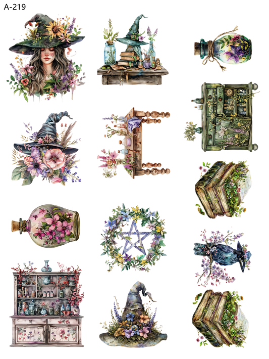 A219 embossed sticker A219 pre-cut embossed sticker (5.91*7.87 inch)