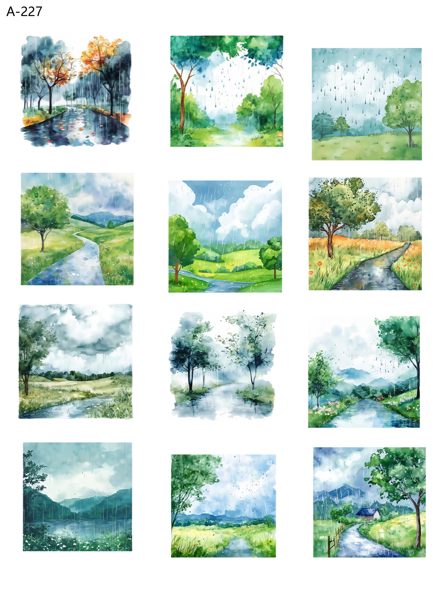 A227 embossed sticker A227 pre-cut embossed sticker (5.91*7.87 inch)