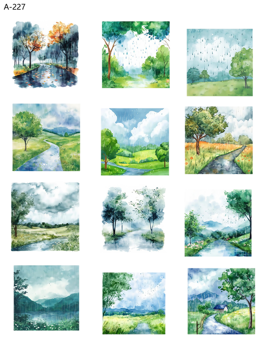 A227 embossed sticker A227 pre-cut embossed sticker (5.91*7.87 inch)