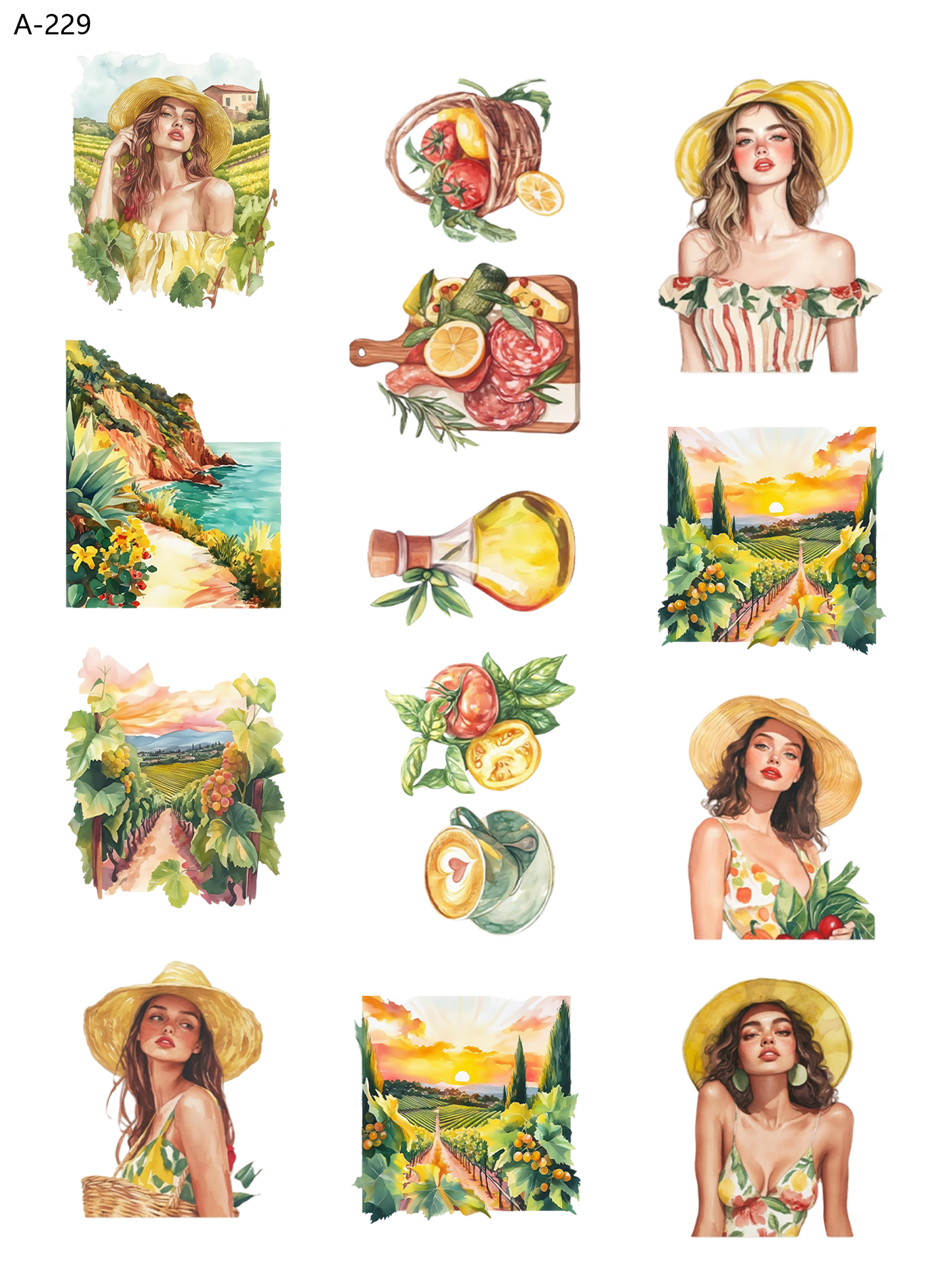 A229 embossed sticker A229 pre-cut embossed sticker (5.91*7.87 inch)