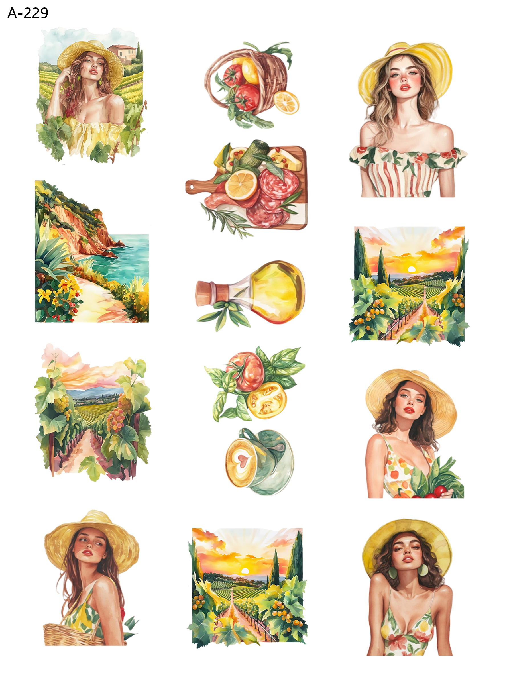 A229 embossed sticker A229 pre-cut embossed sticker (5.91*7.87 inch)