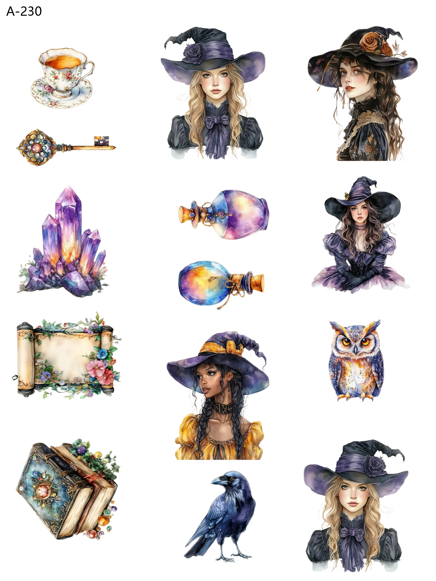 A230 embossed sticker A230 pre-cut embossed sticker (5.91*7.87 inch)