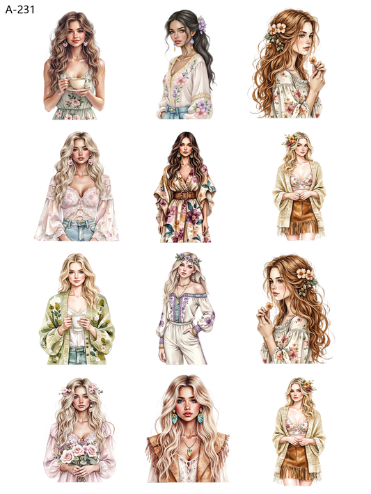 A231 embossed sticker A231 pre-cut embossed sticker (5.91*7.87 inch)