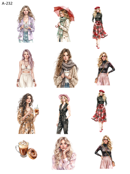 A232 embossed sticker A232 pre-cut embossed sticker (5.91*7.87 inch)