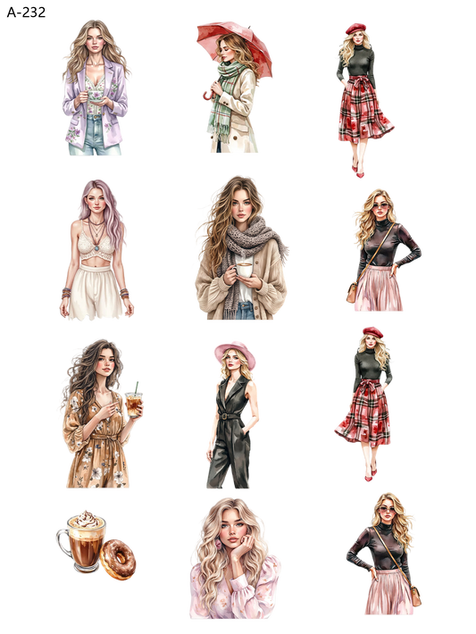 A232 embossed sticker A232 pre-cut embossed sticker (5.91*7.87 inch)