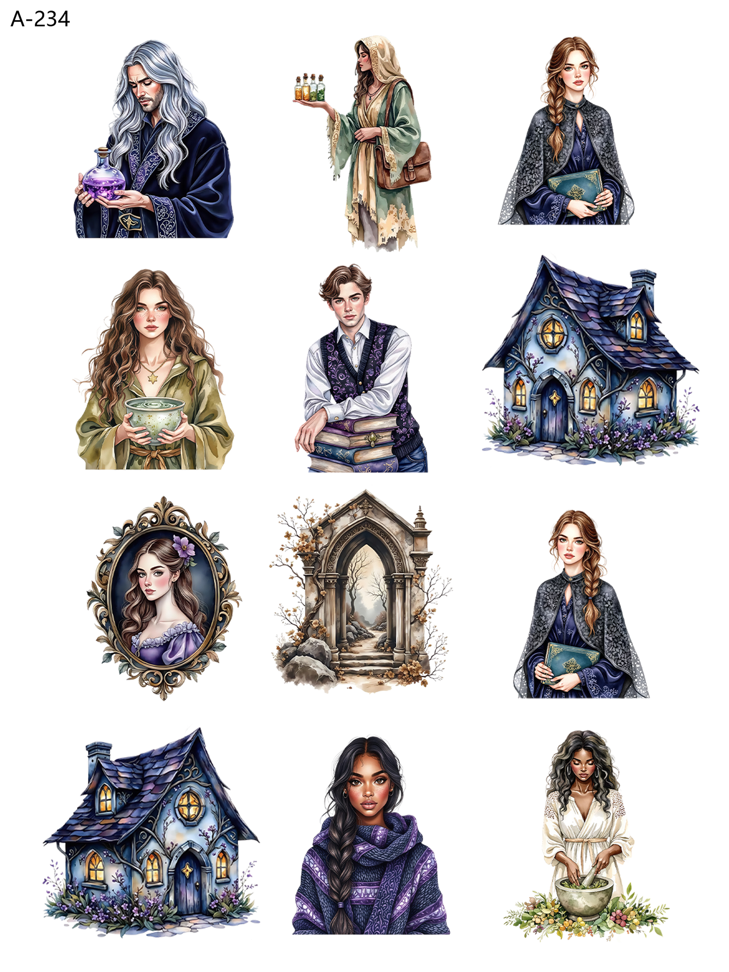 A234 embossed sticker A234 pre-cut embossed sticker (5.91*7.87 inch)