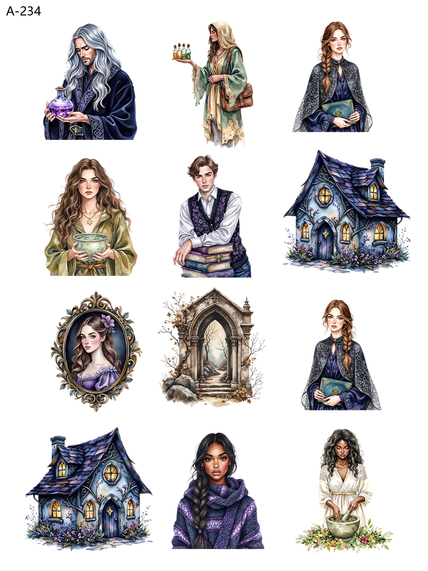 A234 embossed sticker A234 pre-cut embossed sticker (5.91*7.87 inch)