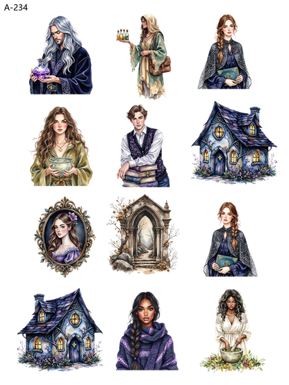 A234 embossed sticker A234 pre-cut embossed sticker (5.91*7.87 inch)