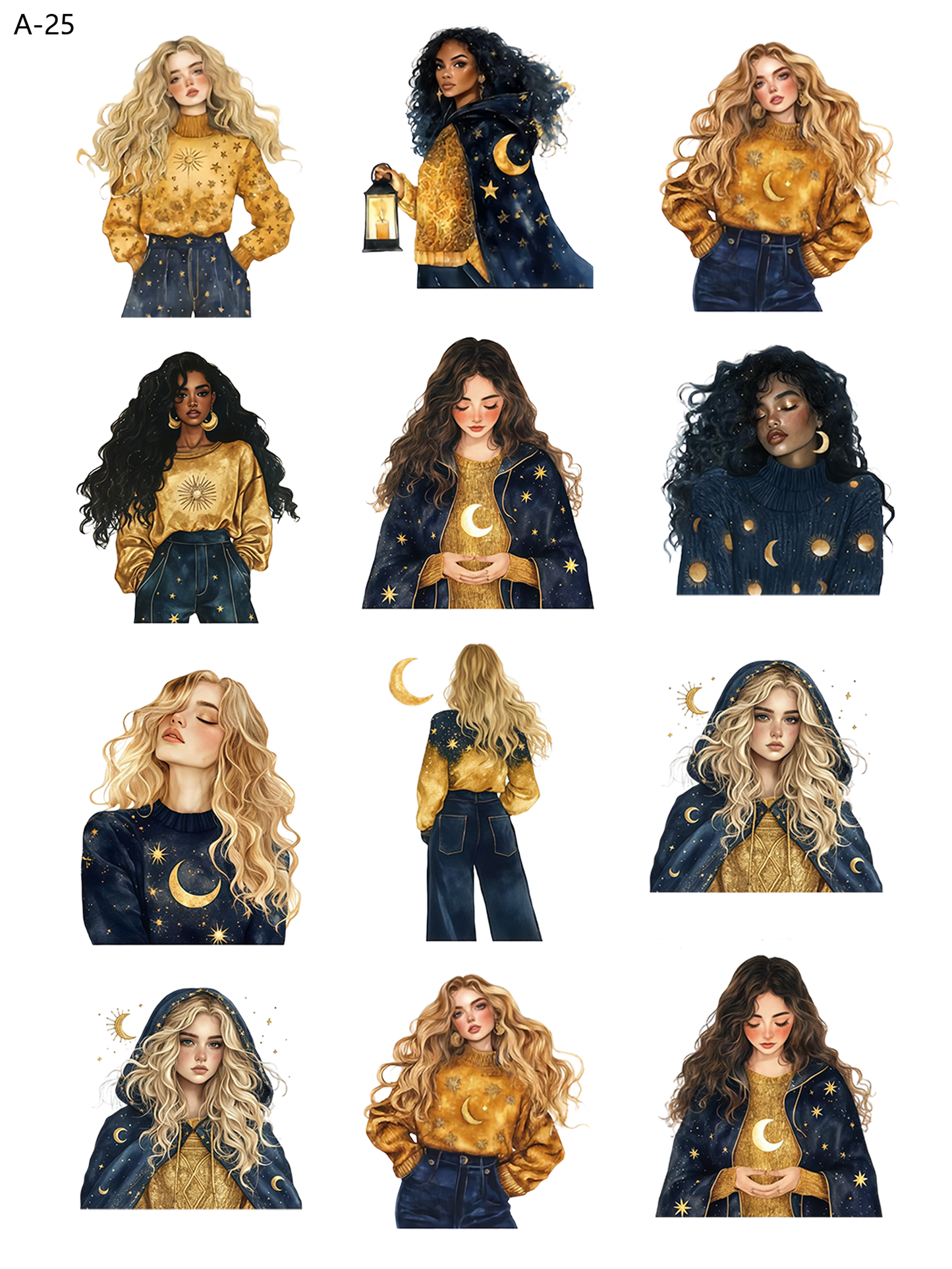 A25 embossed sticker A25 pre-cut embossed sticker (5.91*7.87 inch)