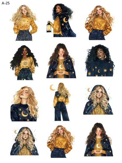 A25 embossed sticker A25 pre-cut embossed sticker (5.91*7.87 inch)