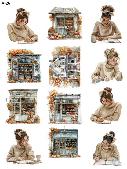 A26 embossed sticker A26 pre-cut embossed sticker (5.91*7.87 inch)