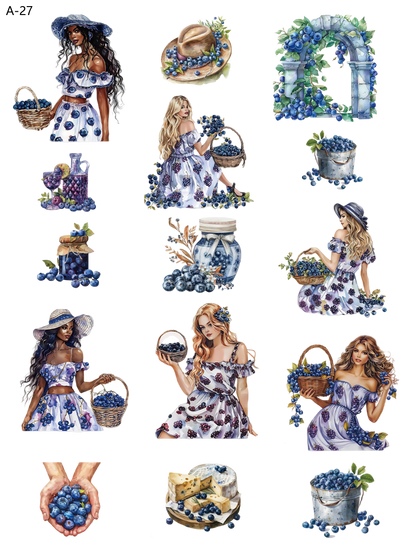 A27 embossed sticker A27 pre-cut embossed sticker (5.91*7.87 inch)