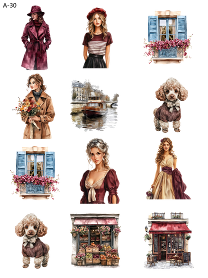 A30 embossed sticker A30 pre-cut embossed sticker (5.91*7.87 inch)