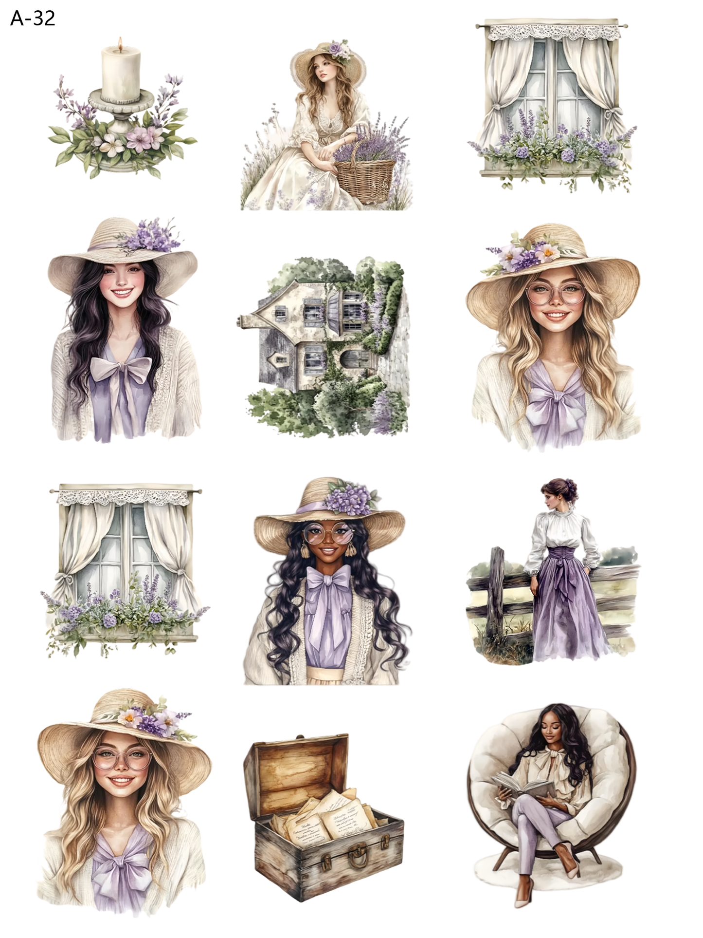 A32 embossed sticker A32 pre-cut embossed sticker (5.91*7.87 inch)