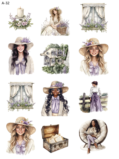 A32 embossed sticker A32 pre-cut embossed sticker (5.91*7.87 inch)