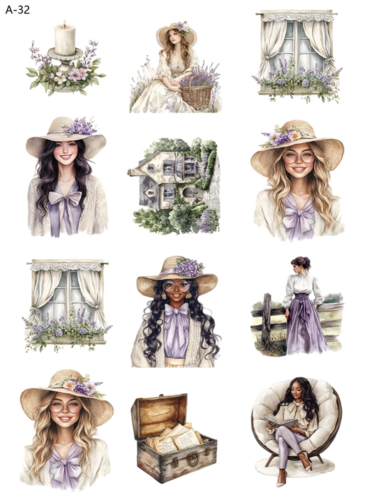 A32 embossed sticker A32 pre-cut embossed sticker (5.91*7.87 inch)