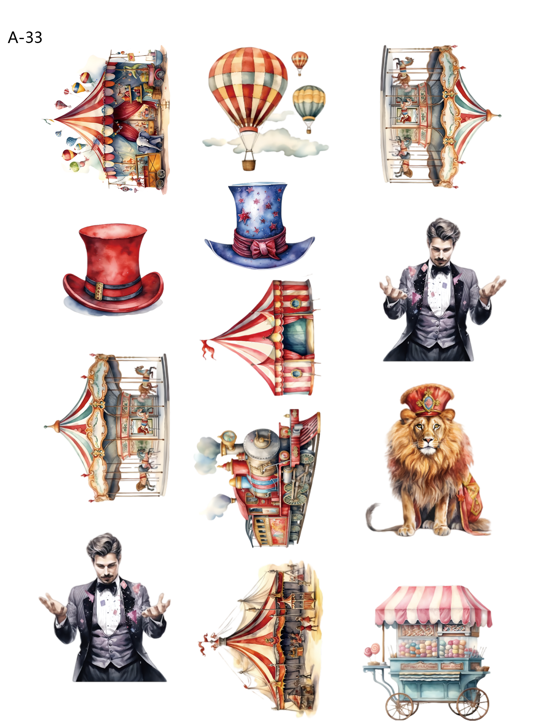 A33 embossed sticker A33 pre-cut embossed sticker (5.91*7.87 inch)