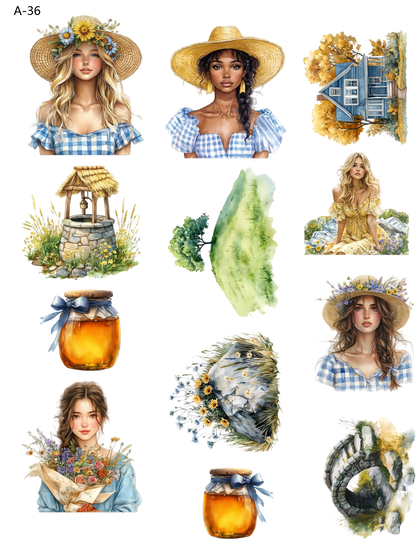 A36 embossed sticker A36 pre-cut embossed sticker (5.91*7.87 inch)