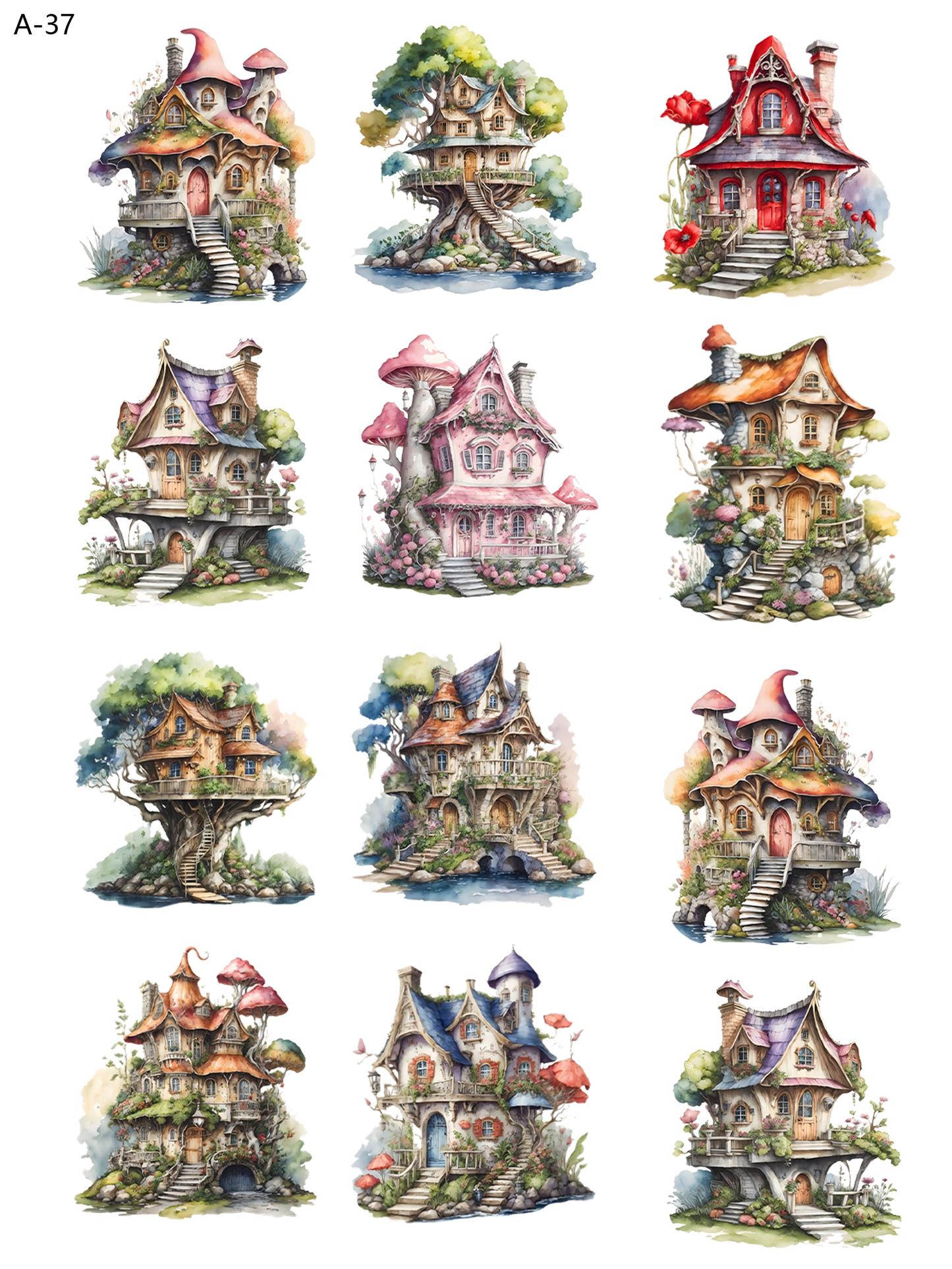 A37 embossed sticker A37 pre-cut embossed sticker (5.91*7.87 inch)