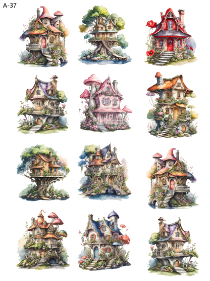 A37 embossed sticker A37 pre-cut embossed sticker (5.91*7.87 inch)