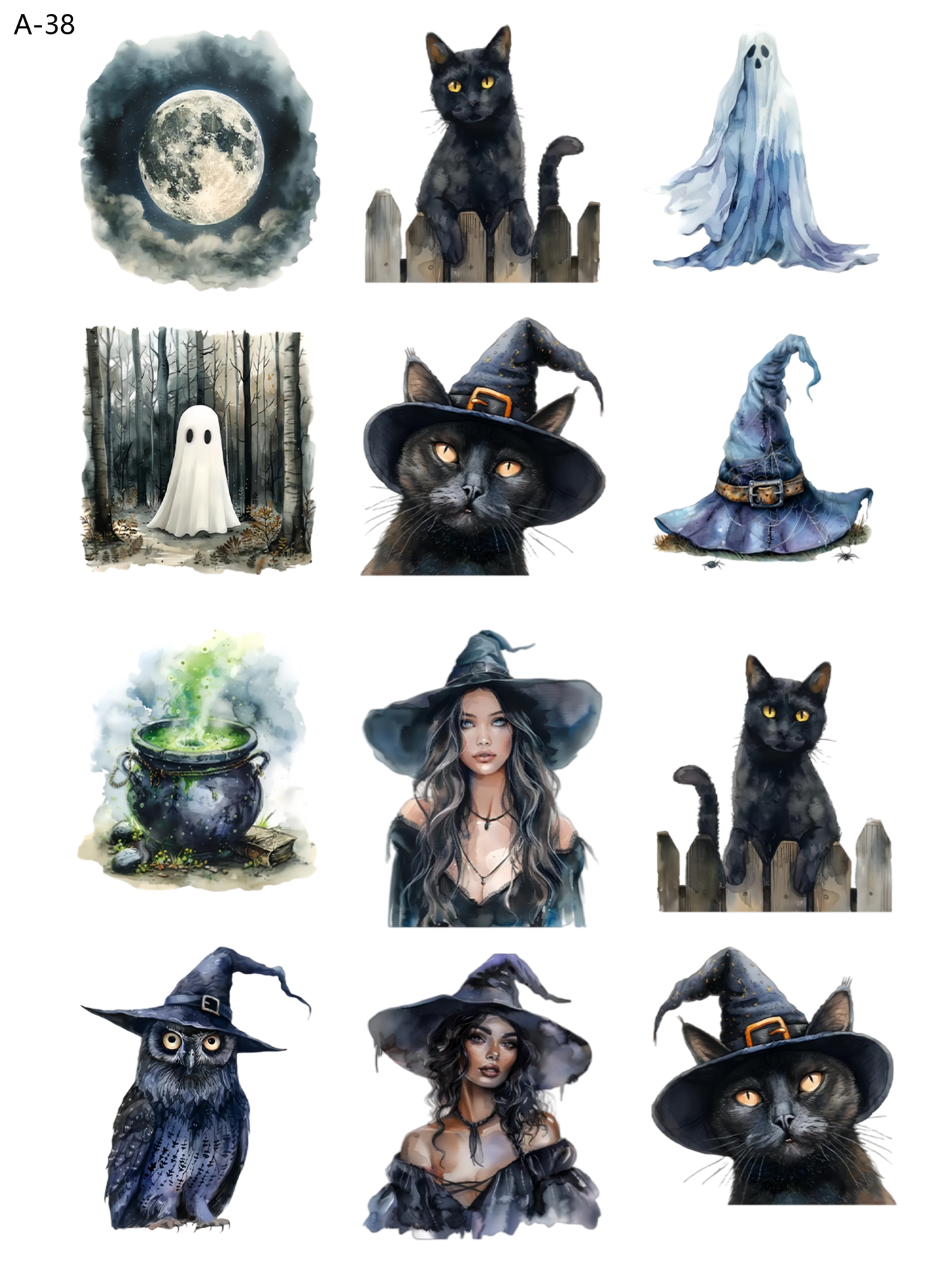 A38 embossed sticker A38 pre-cut embossed sticker (5.91*7.87 inch)