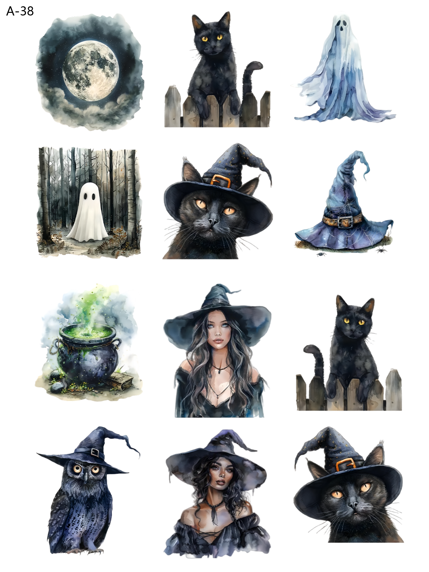 A38 embossed sticker A38 pre-cut embossed sticker (5.91*7.87 inch)