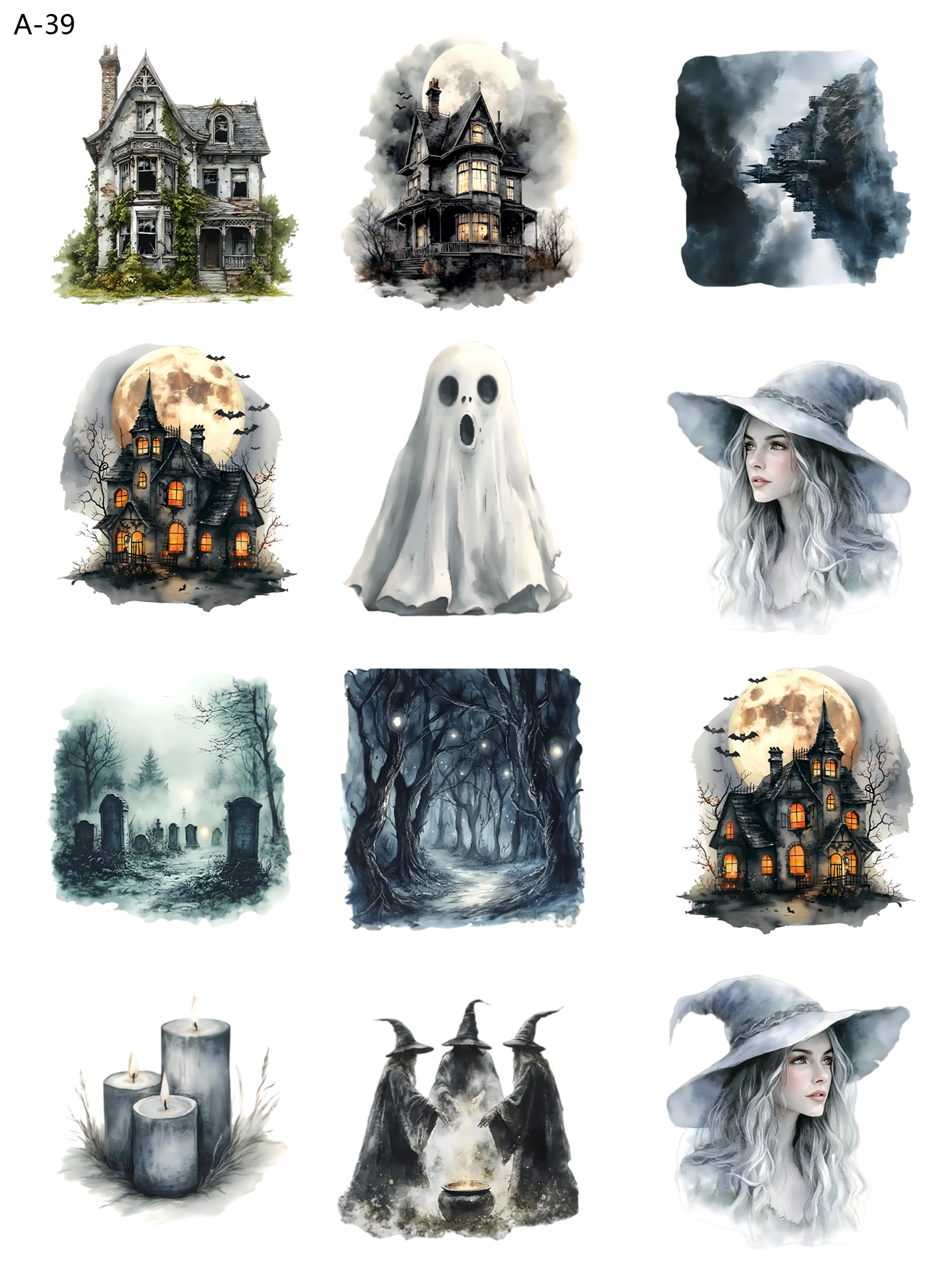 A39 embossed sticker A39 pre-cut embossed sticker (5.91*7.87 inch)