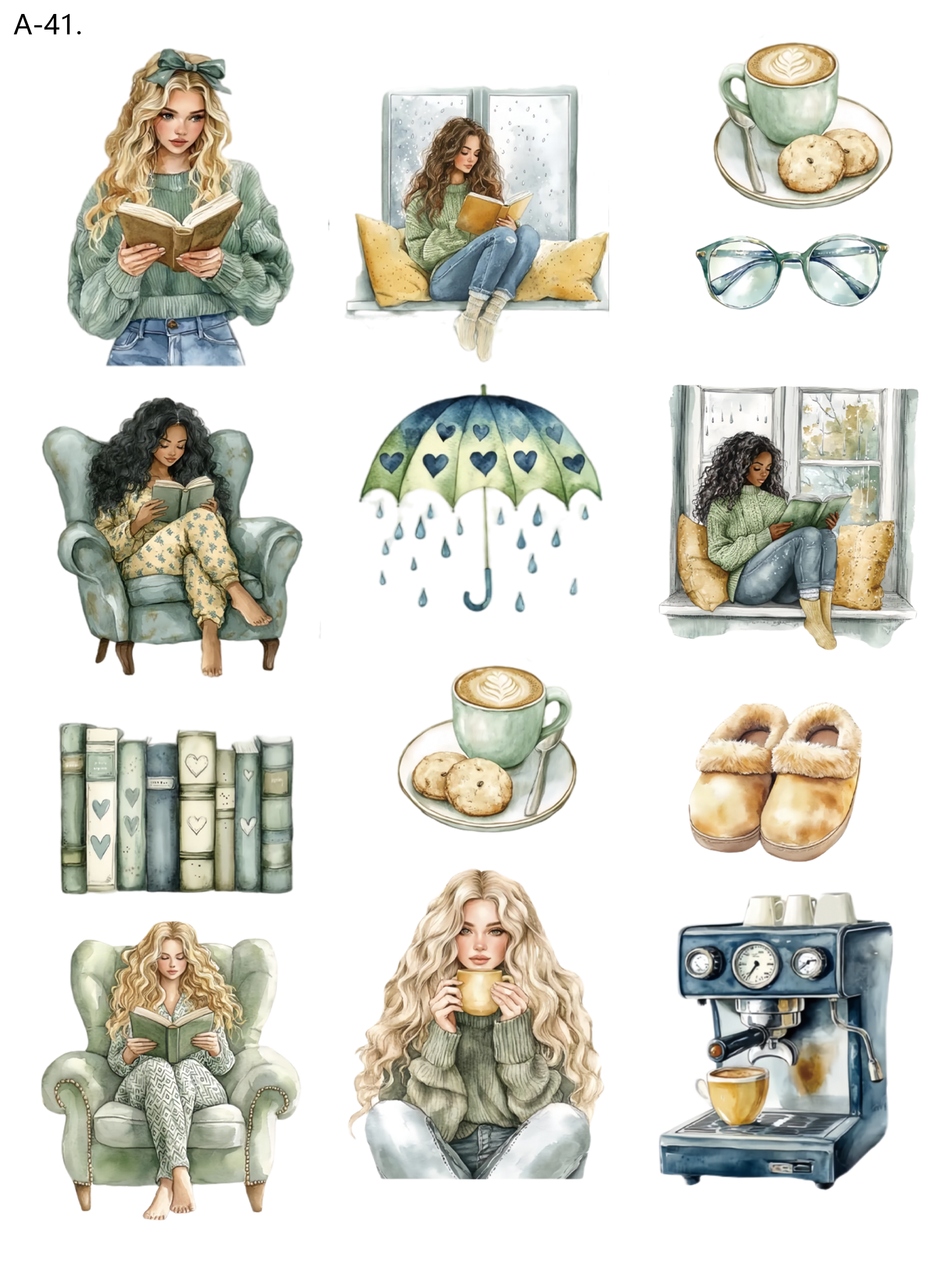 A41 embossed sticker A41 pre-cut embossed sticker (5.91*7.87 inch)