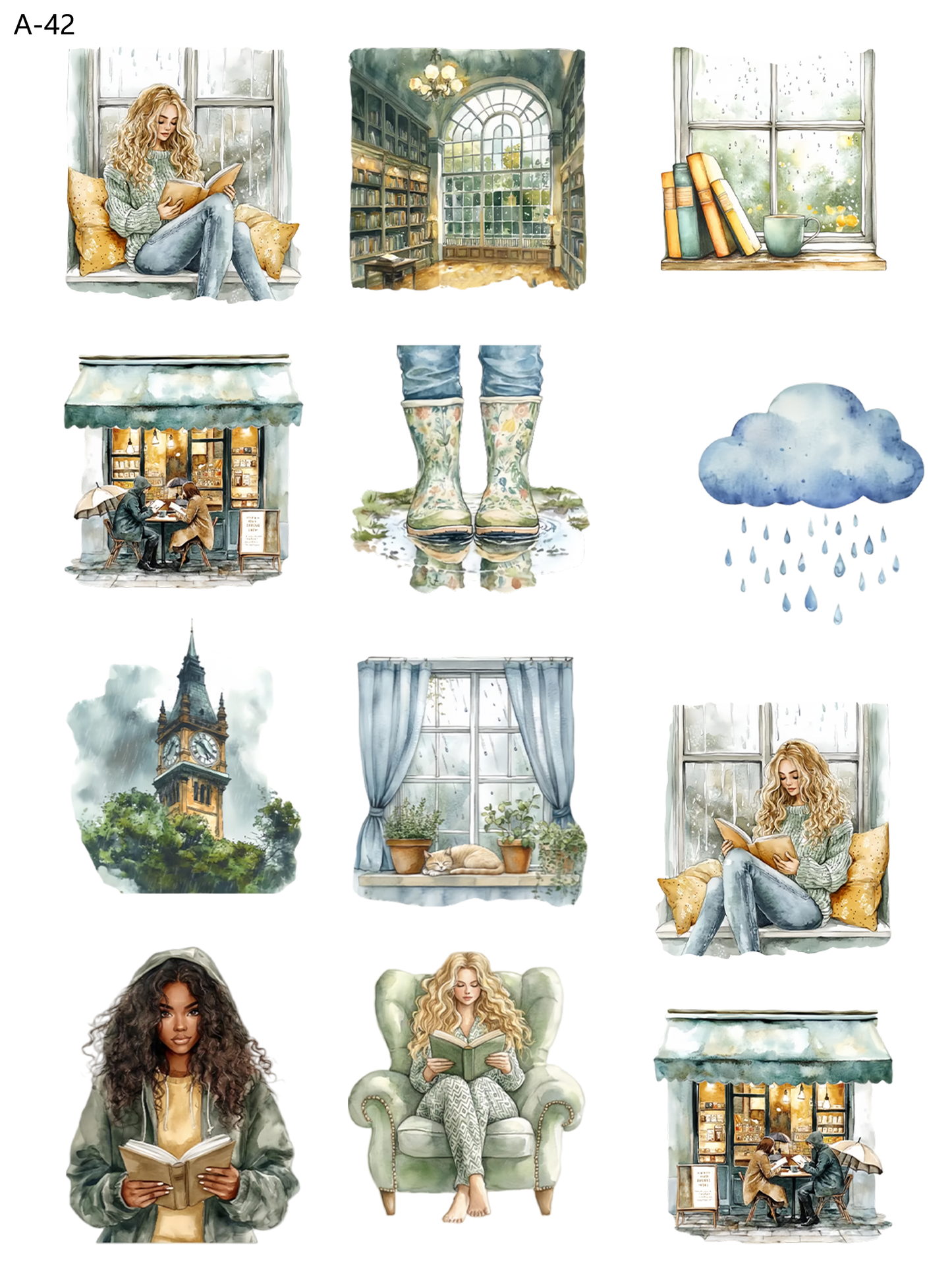 A42 embossed sticker A42 pre-cut embossed sticker (5.91*7.87 inch)