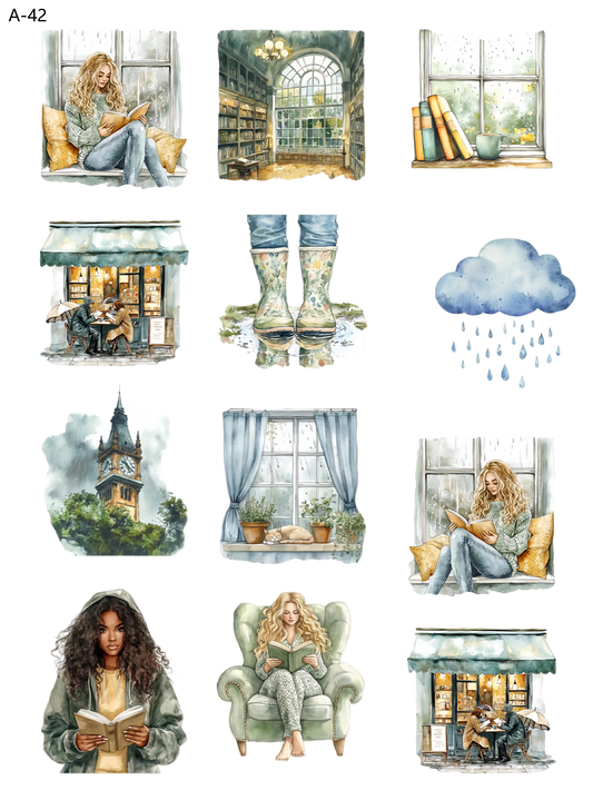 A42 embossed sticker A42 pre-cut embossed sticker (5.91*7.87 inch)