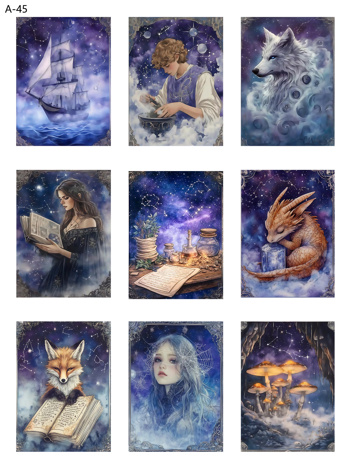 A45 embossed sticker A45 pre-cut embossed sticker (5.91*7.87 inch)