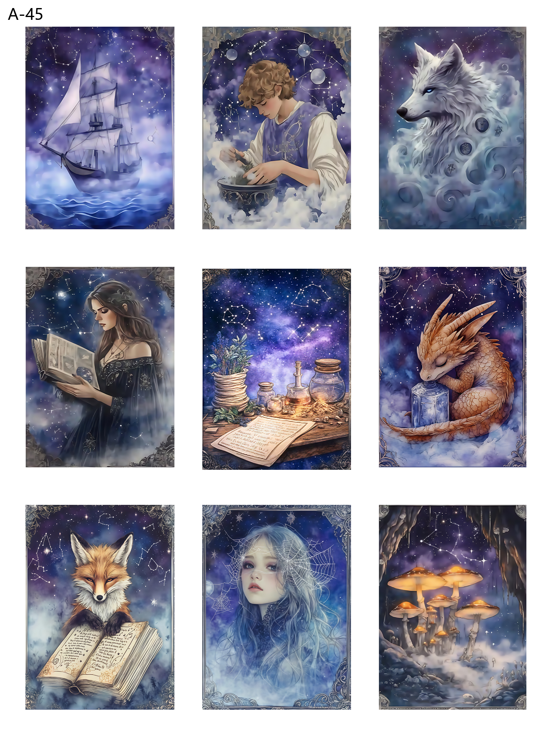 A45 embossed sticker A45 pre-cut embossed sticker (5.91*7.87 inch)