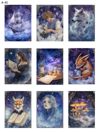 A45 embossed sticker A45 pre-cut embossed sticker (5.91*7.87 inch)