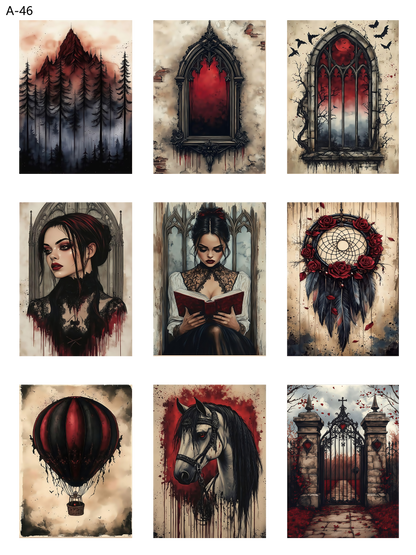 A46 embossed sticker A46 pre-cut embossed sticker (5.91*7.87 inch)