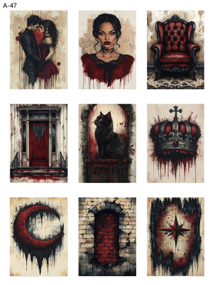 A47 embossed sticker A47 pre-cut embossed sticker (5.91*7.87 inch)