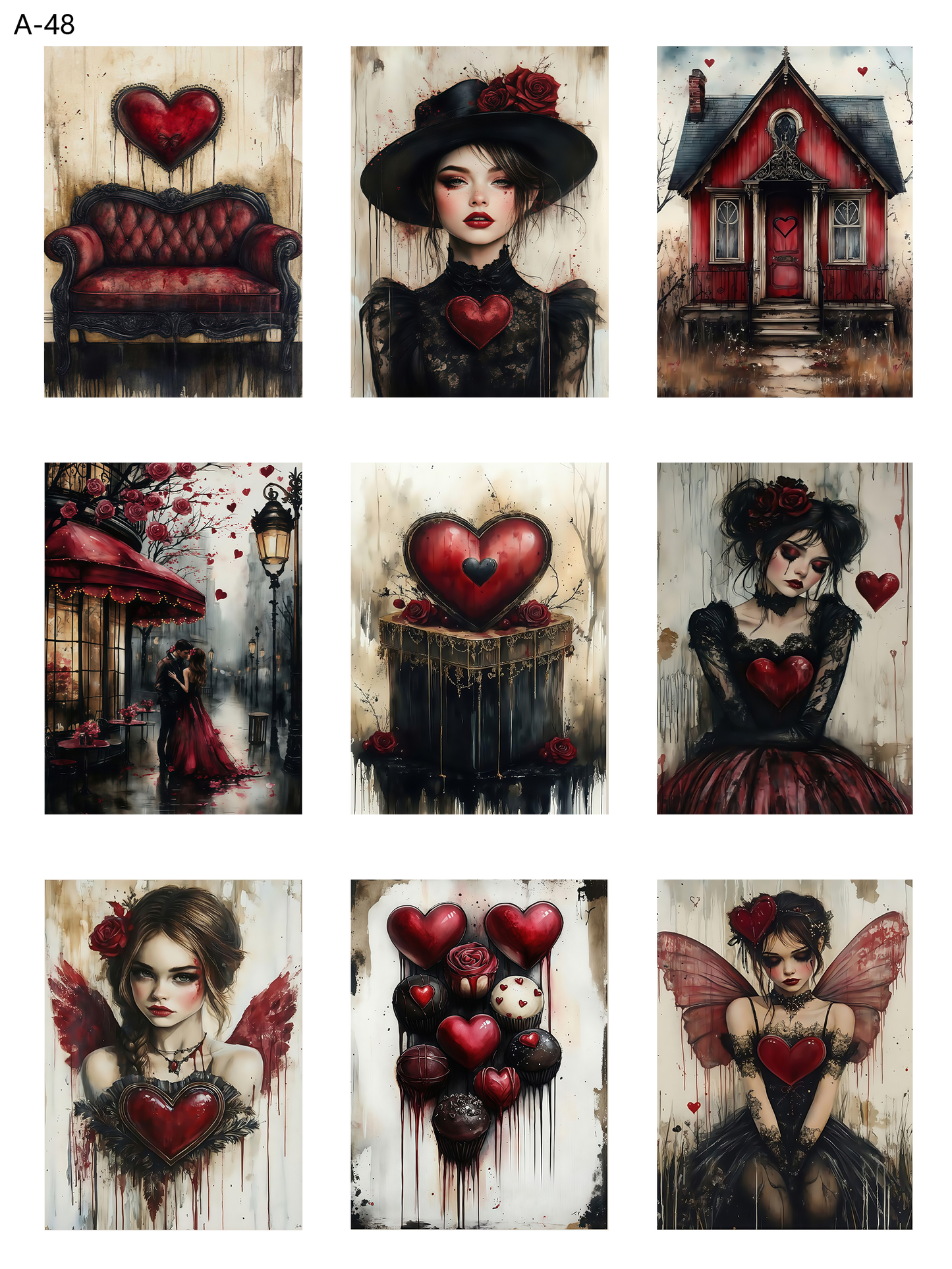 A48 embossed sticker A48 pre-cut embossed sticker (5.91*7.87 inch)