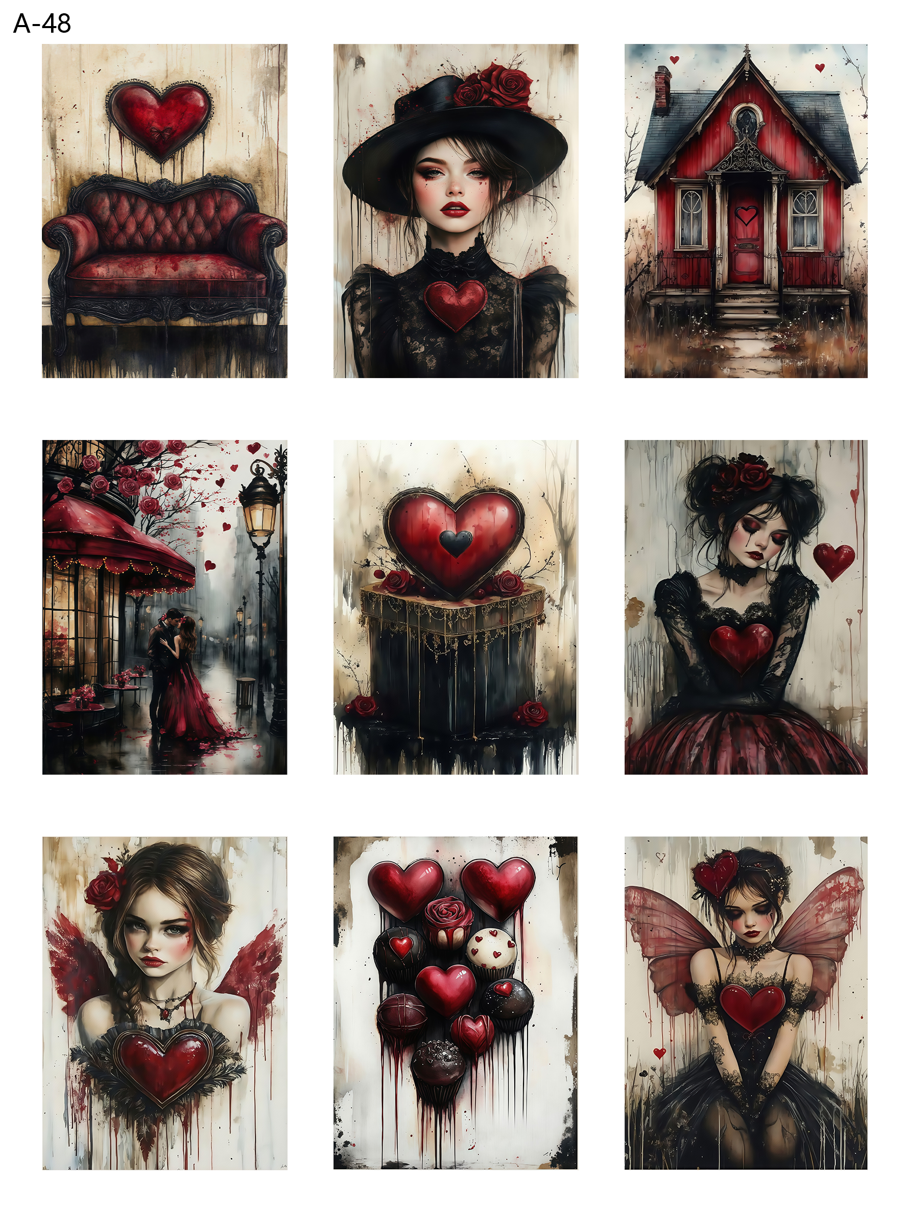 A48 embossed sticker A48 pre-cut embossed sticker (5.91*7.87 inch)