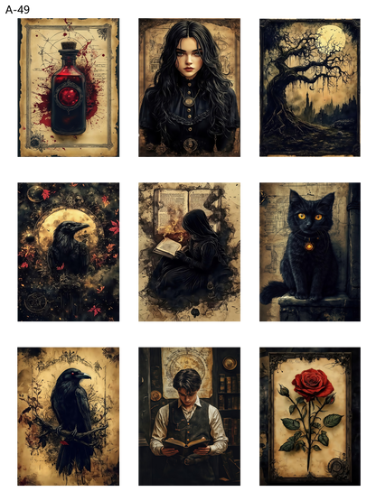 A49 embossed sticker A49 pre-cut embossed sticker (5.91*7.87 inch)