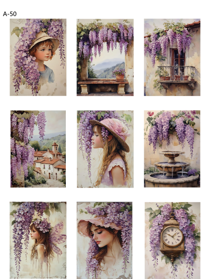 A50 embossed sticker A50 pre-cut embossed sticker (5.91*7.87 inch)