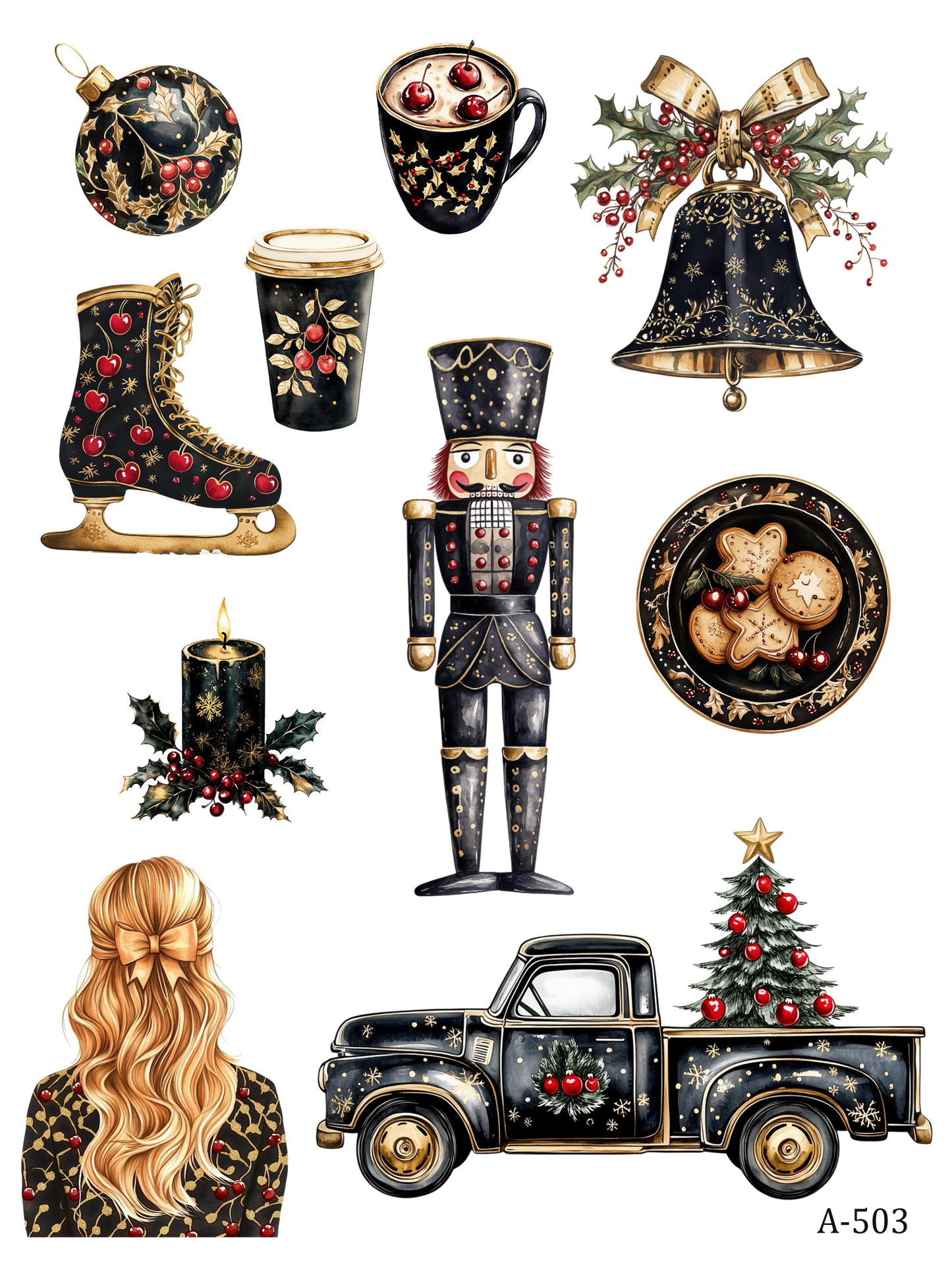 A499-A509 embossed sticker