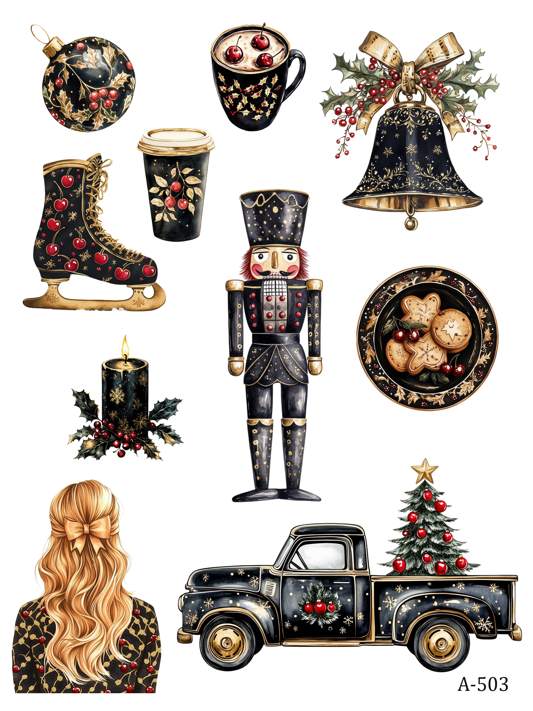 A499-A509 embossed sticker