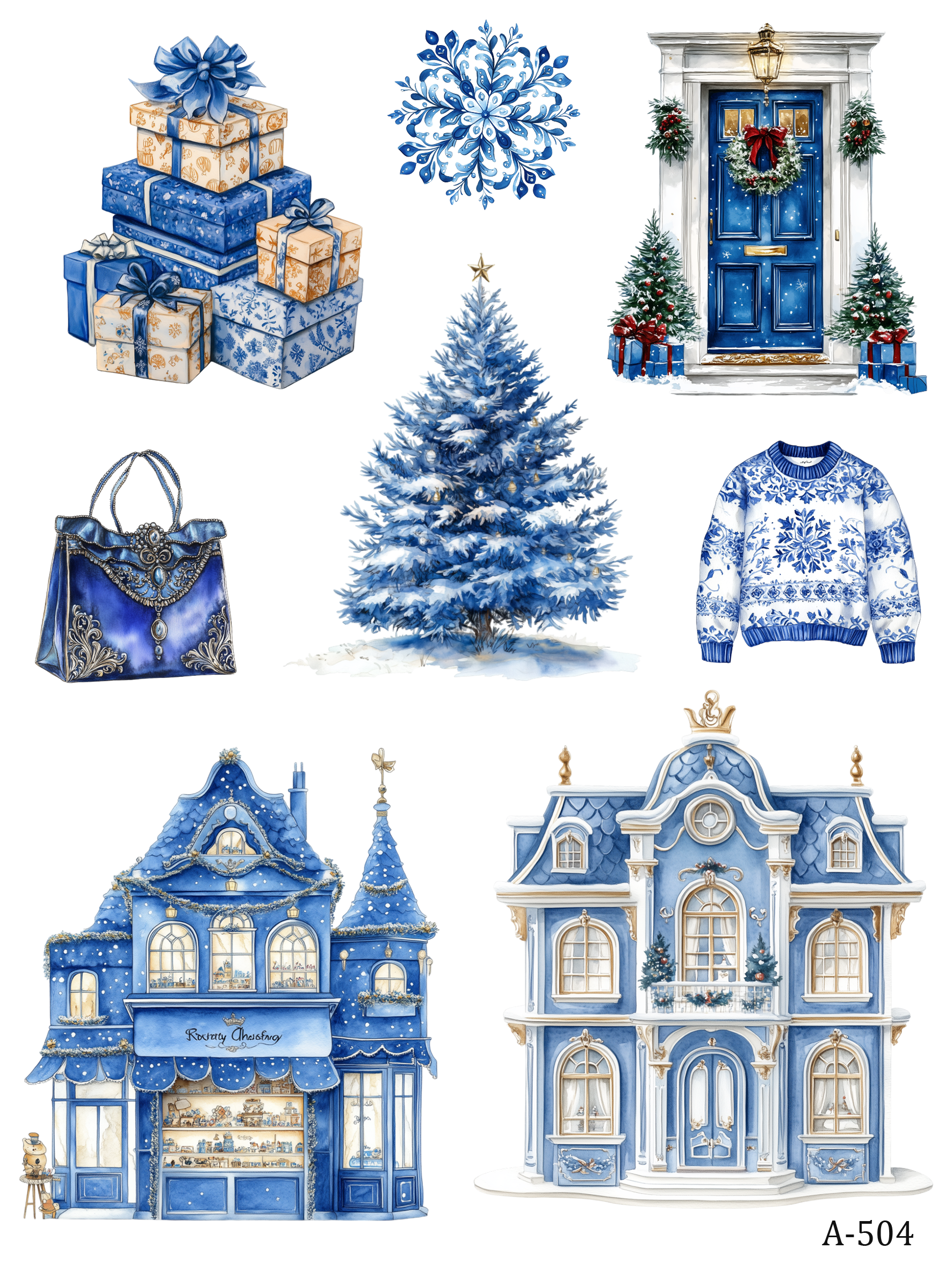 A499-A509 embossed sticker