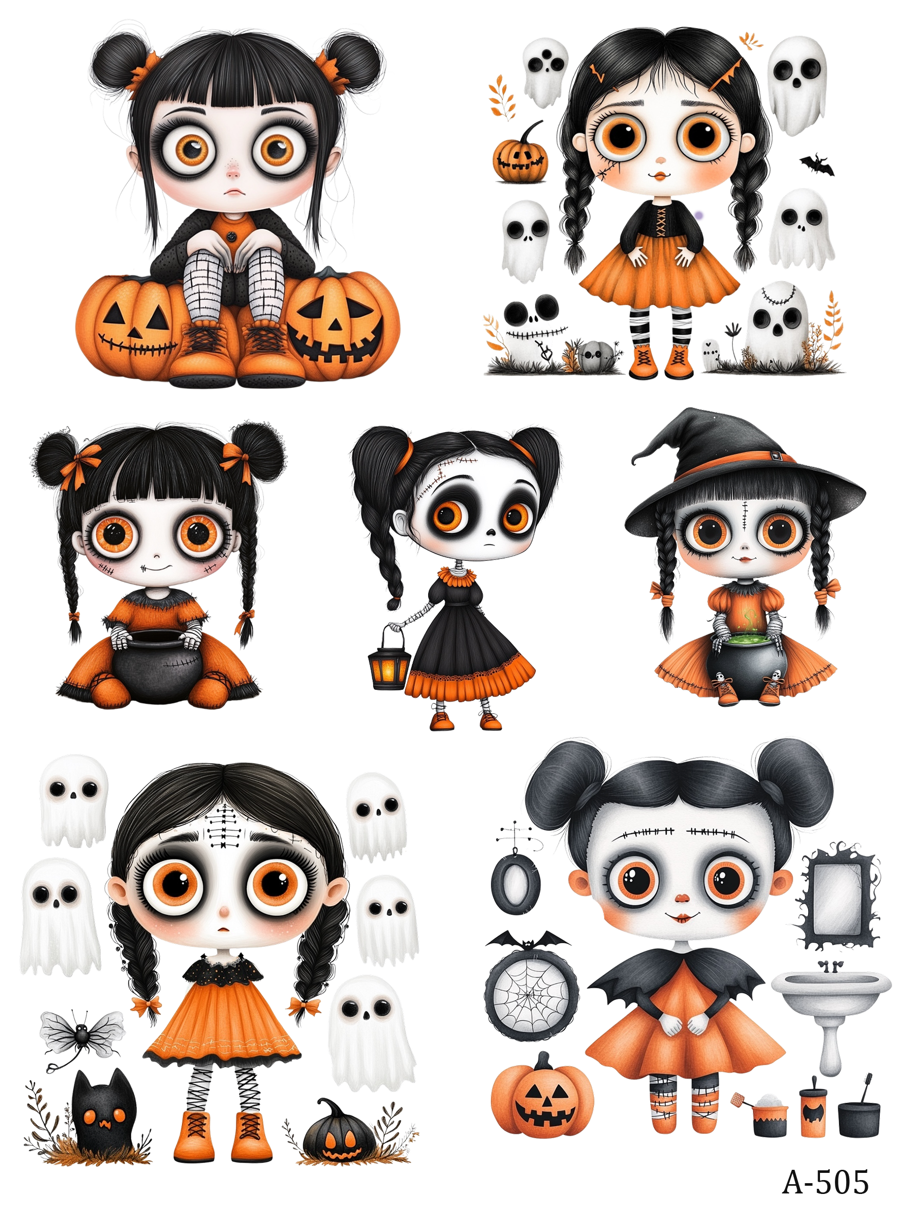 A499-A509 embossed sticker