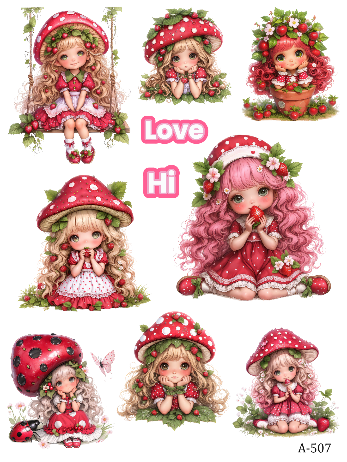 A499-A509 embossed sticker