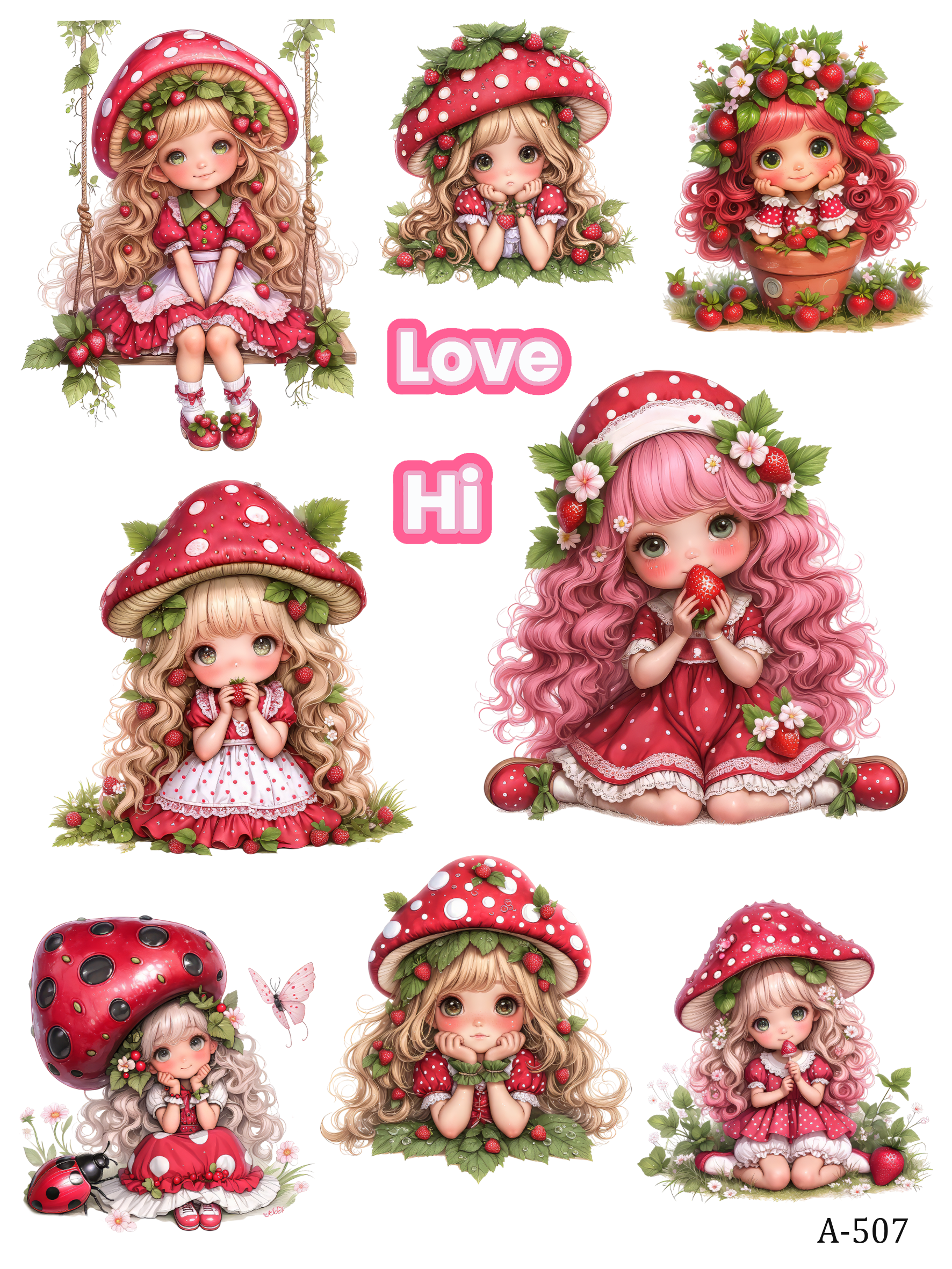 A499-A509 embossed sticker