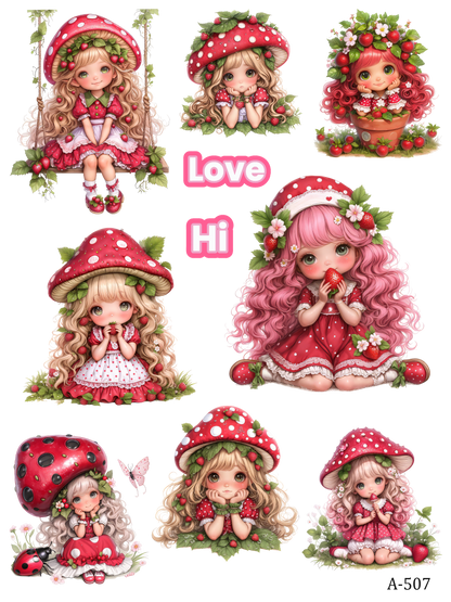 A499-A509 embossed sticker