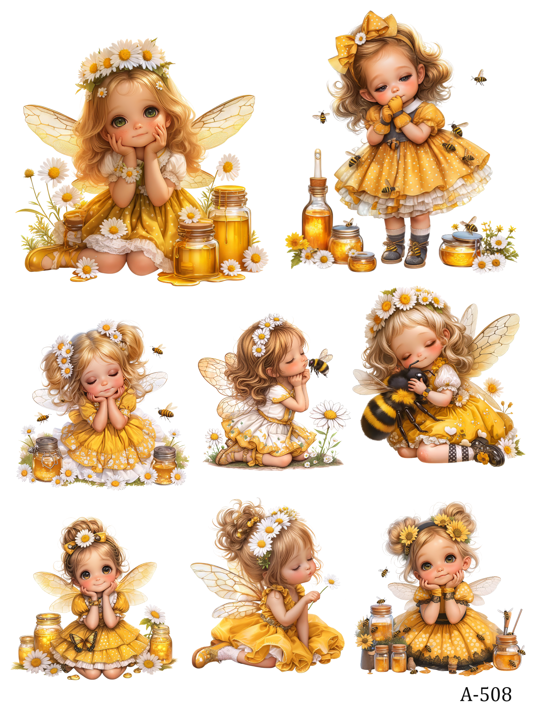 A499-A509 embossed sticker