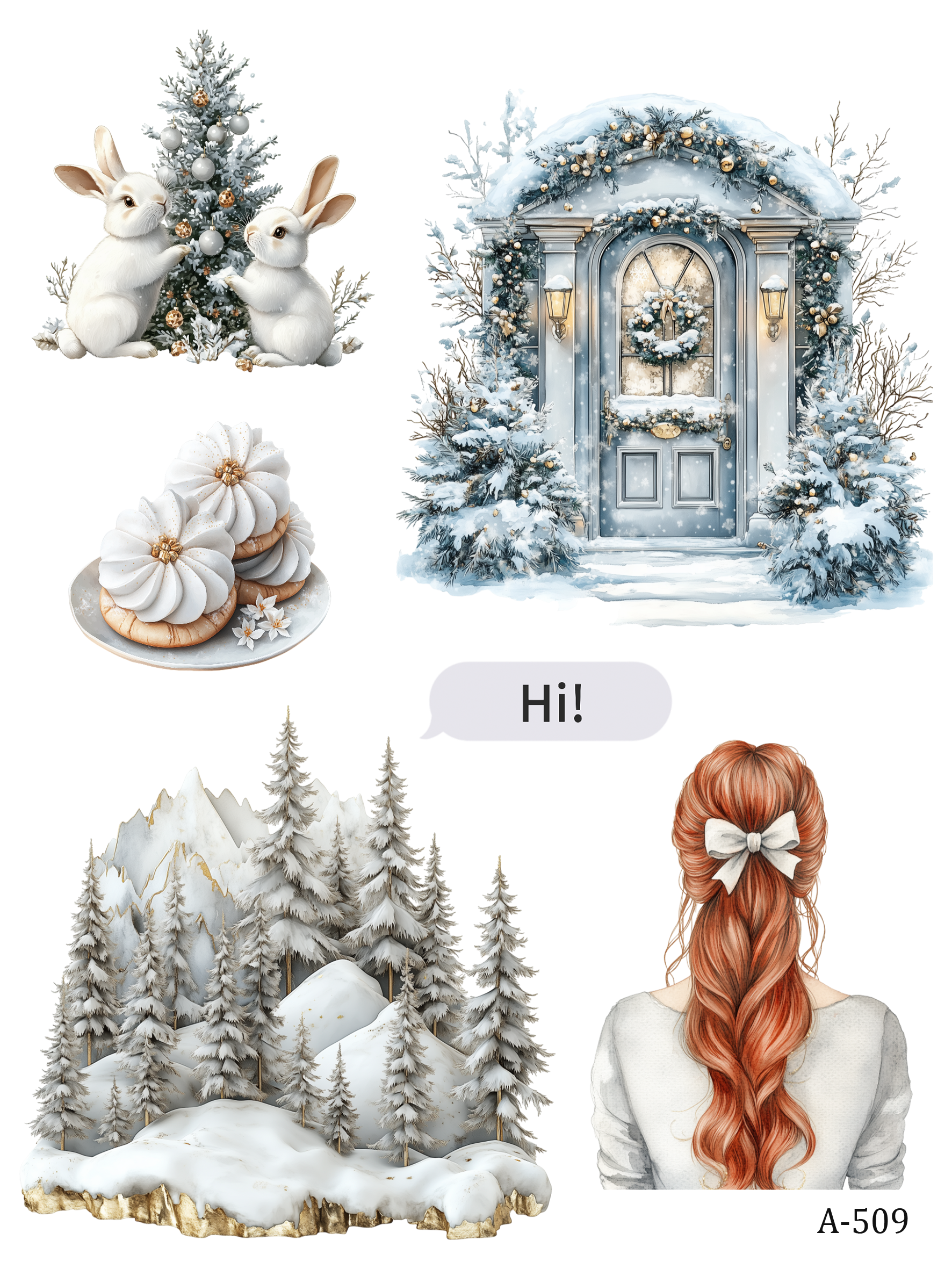 A499-A509 embossed sticker