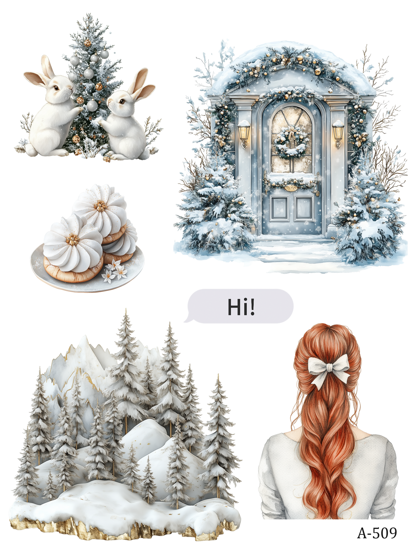 A499-A509 embossed sticker A509 pre-cut embossed sticker (5.91*7.87 inch)