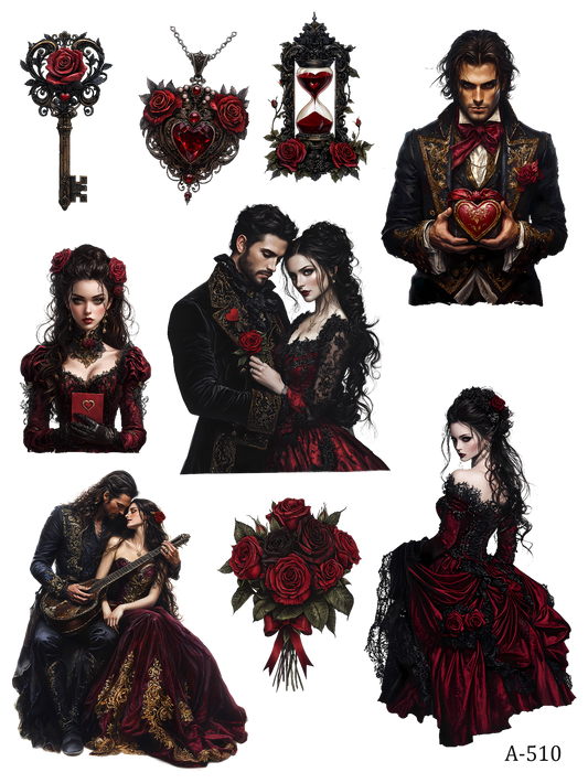 A510-AT05 embossed sticker A510 pre-cut embossed sticker (5.91*7.87 inch)